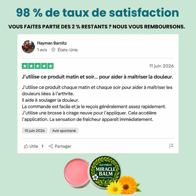 Pot de baume avec son couvercle posé à côté