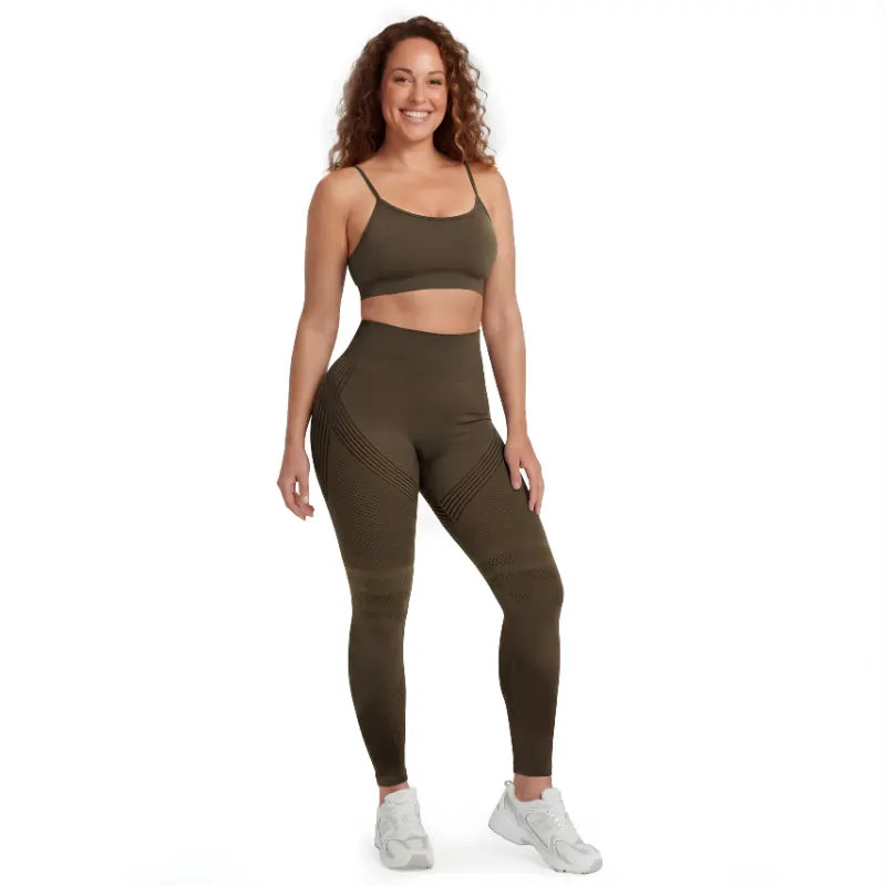 Legging 3D anti-cellulite taille haute push-up fessier - Elvyneco Sculpt 3D