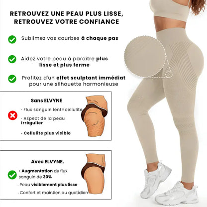 Avant après legging 3D anti-cellulite peau d'orange atténuée résultats réels