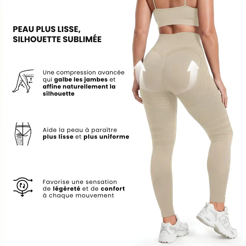 Legging Sculpt 3D taille haute maintien abdominal soutien bas du dos femme