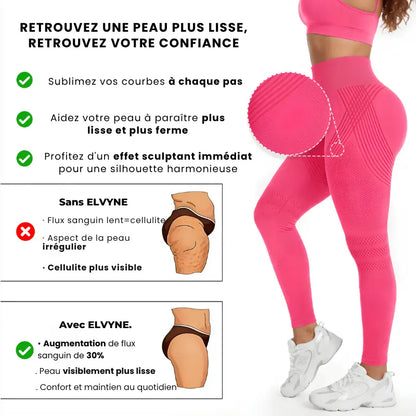 Legging compression anti-cellulite micro-massage mécanique 3D Elvyneco