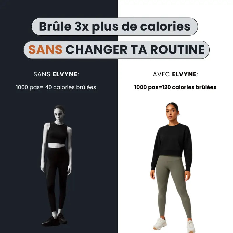 Femme en legging anti-cellulite compression 3D port quotidien bureau ville