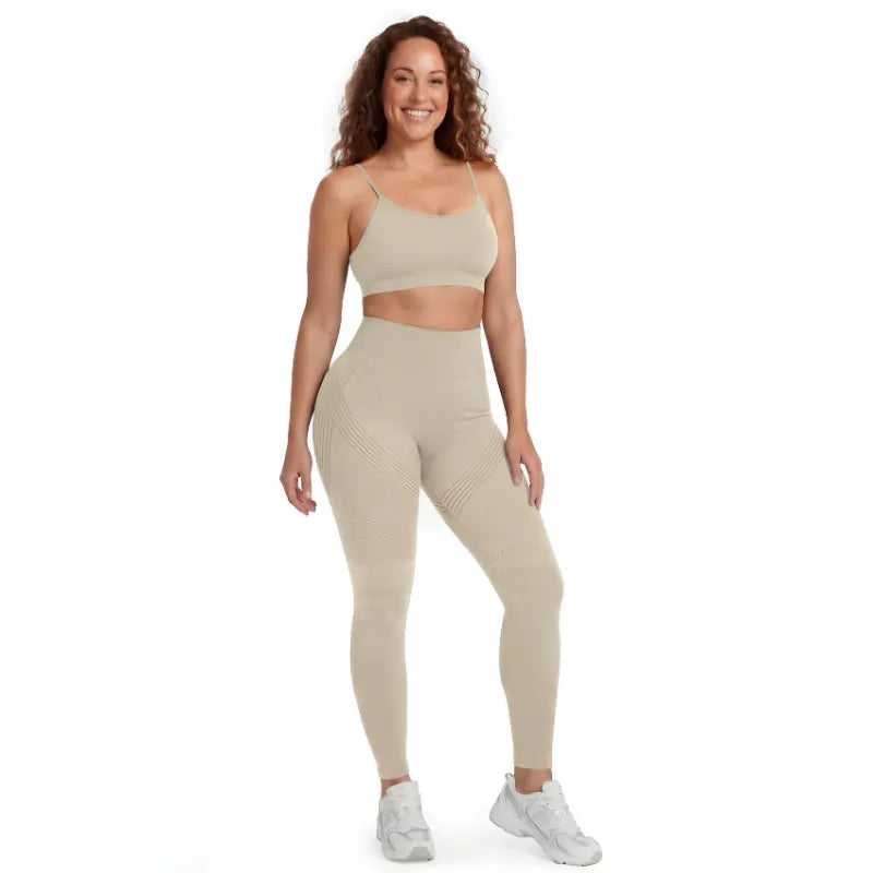Legging anti-cellulite seamless sans couture compression 3D Sculpt Elvyneco